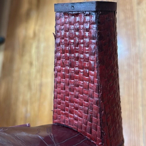 Burgundy Leather Neosens Platform Heels - Picture 9 of 15